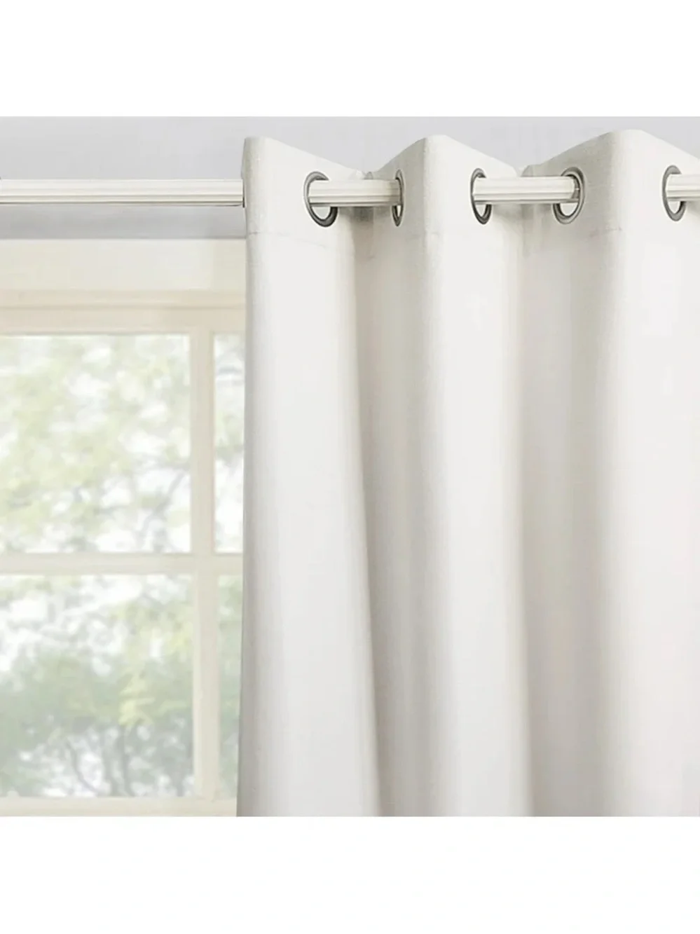 Mainstays Textured Solid Blackout Grommet Curtain Panel Pair, 2 Panels, 37”x84”